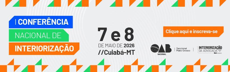 Banner Conferencia Interiorizacao Maio 2025