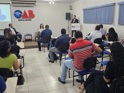 Foto da Notícia: Jovens advogados participam de curso na Subseção da OAB-MT de Várzea Grande