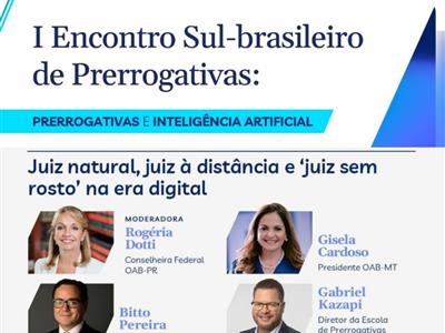 Notícia destaque: Presidente da OAB-MT ministra palestra em encontro nacional no Paraná