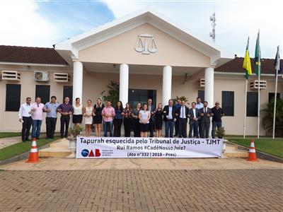 Foto da Notícia: Advocacia de Tapurah se mobiliza para cobrar magistrado na comarca